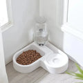 2-in-1 Futterstation mit Wasserspender für Hunde & Katzen